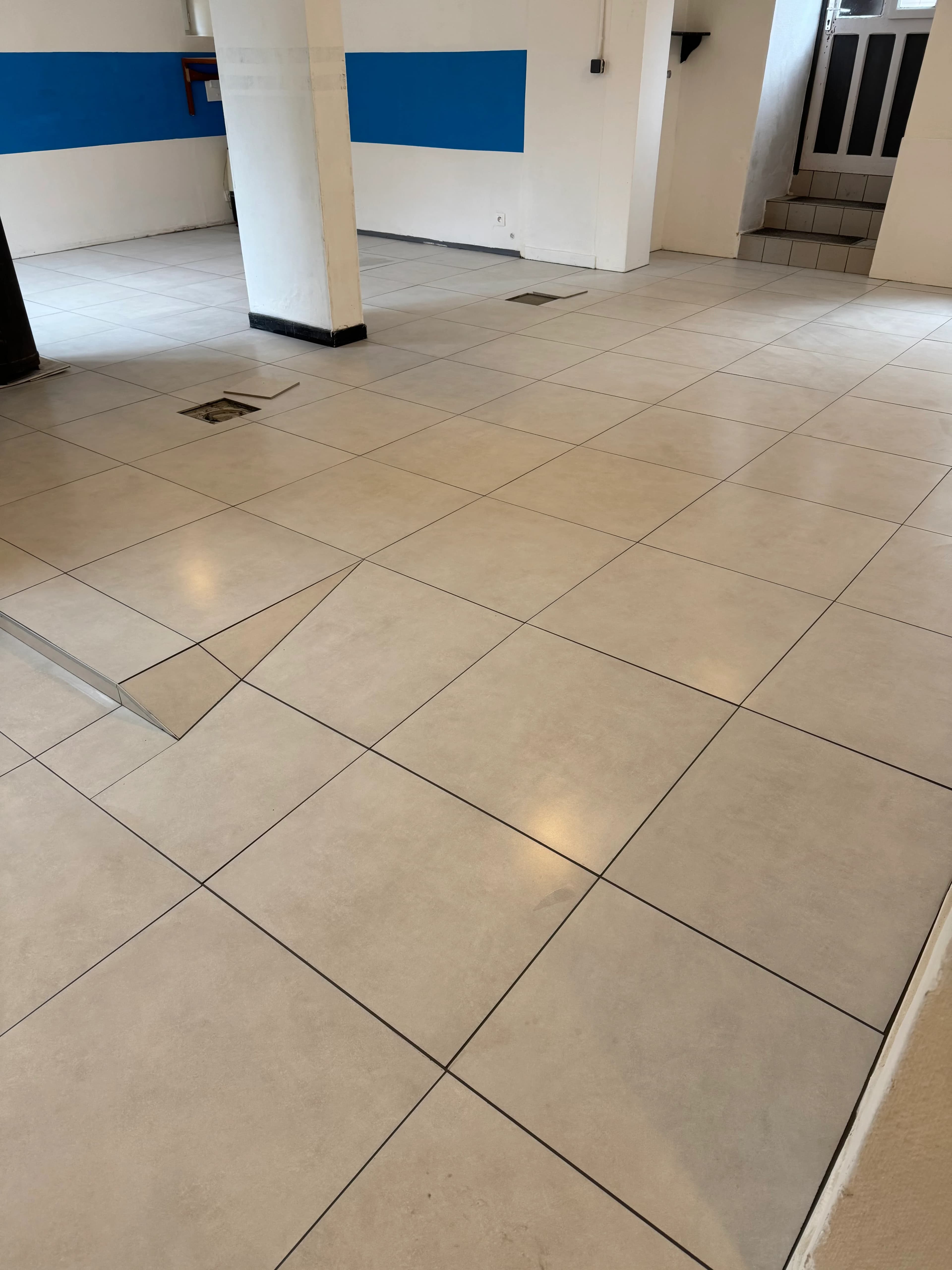 Rénovation complète de sol avec carrelage à Cluny - Après - Carrelage Mâcon